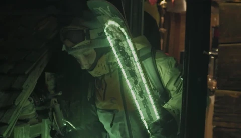 'Moonline' Combines Glow in the Dark Skis and Drones for an Amazing Short Film