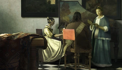 Erik Almas Asked to Recreate a Famous Vermeer Painting Using Stock Photos