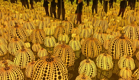 Museum's Display of Glowing Pumpkins Reopens After Visitor Trips, Wrecks Fiberglass Gourd