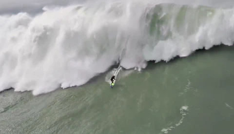 Drone Captures Amazing Footage of Big Wave Surfer Ride and Rescue