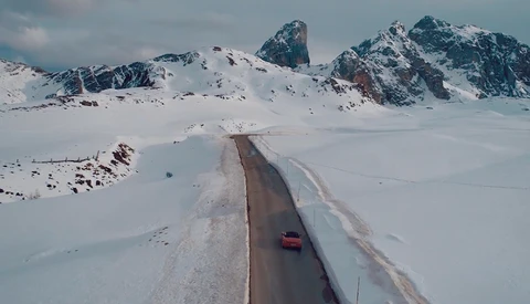 Peter McKinnon in the Alps to Shoot Porsches