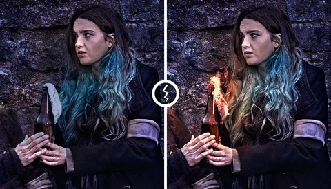 How I Add Realistic Flames to My Commercial Work