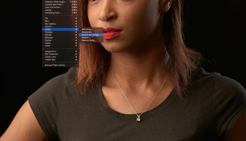 Removing Dust, Lint, and Debris Using Built-In Photoshop Tool