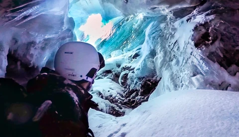 Skier Falls Into a Crevasse and Documents It With a GoPro