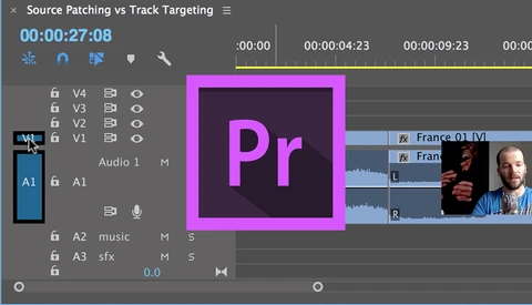 Understand Source Patching and Track Targeting in Adobe Premiere Pro