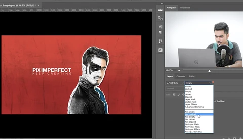 Quickly Navigate Through Photoshop Layers Using the Layer Search Function
