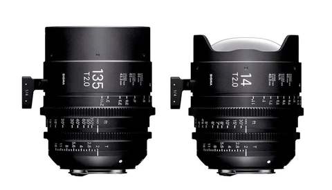 Sigma's 14mm T2 FF and 135mm T2 FF Cine Lenses Are Now Available for Purchase