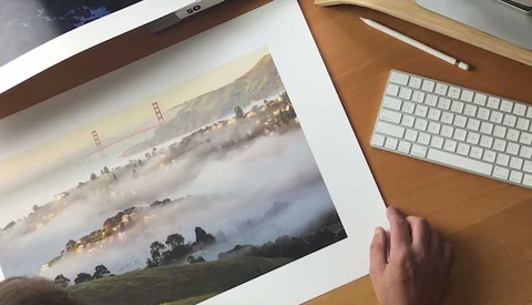 print on computer desk