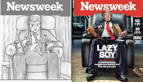 C.J. Burton Reveals How He Created His Viral Donald Trump Cover for Newsweek