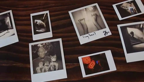 developed instant film