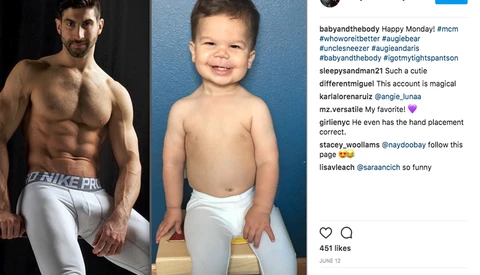 Toddler Who Recreates His Uncle's Modeling Photos Is Sure to Make You Smile