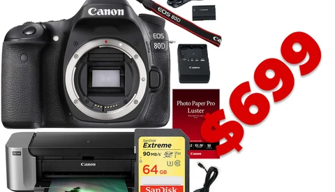 Canon 80D and Pro-100 Printer On Sale For $750 Today Only