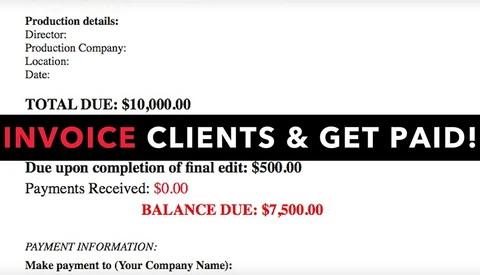 How to Build a Proper Invoice Template for Your Photography Business