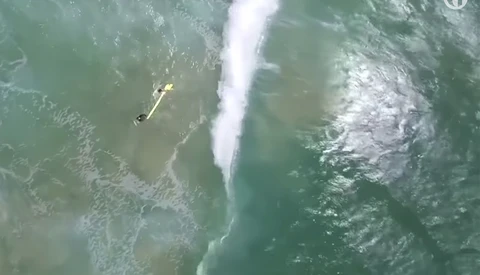Watch a Drone Rescue Two Drowning Swimmers