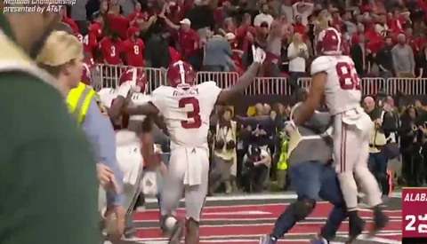 Photographer Knocked to the Ground After Running Onto Field Following Game-Winning Touchdown