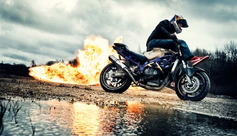 Shooting Explosions With World Champion Stunt Rider Mike Jensen
