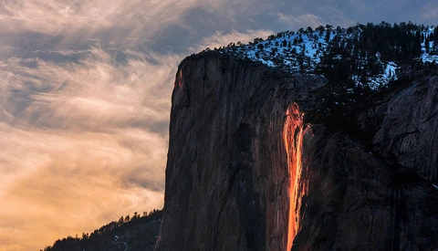 Yosemite Requiring Permits for February's Horsetail 'Firefall' Event
