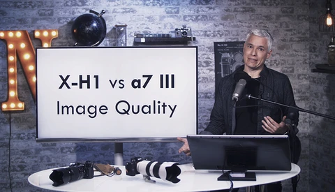 How Does the Sony a7 III Compare to the Fuji X-H1? 