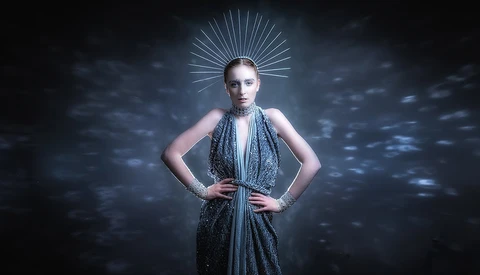 Creating a Sparkling Background from a Sequin Dress
