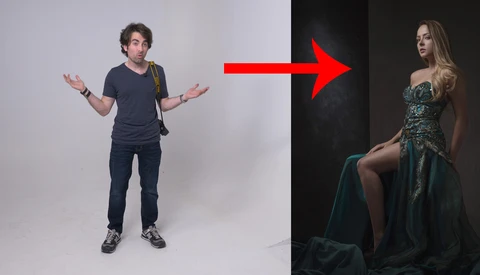 How to Create a Moody DIY Set in a Plain White Studio