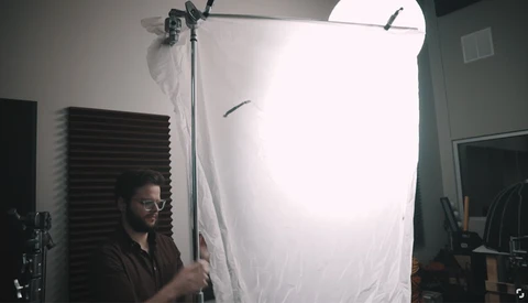 Got a Shower Curtain? Use It to Make a Beautiful Light Modifier for Your Photo and Video Work