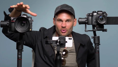 D850 Versus GH5 Versus iPhone X Gimbal Test