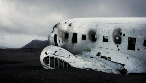 Photographer Takes to the Air to Capture Grounded Aircraft