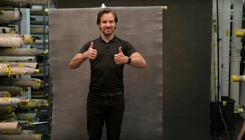 How to Mount a Small Canvas Backdrop on a C-Stand