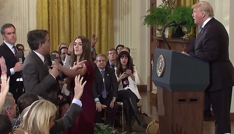 Trump Team Admits Video of Spat Between President and Reporter Was Sped up, but Claims It Wasn't Altered