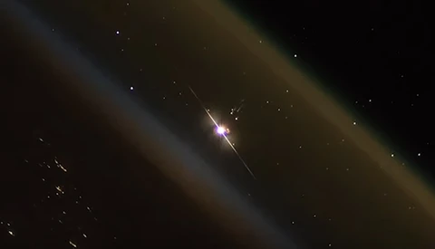 Time-lapse Video Shows Rocket Launch from Space