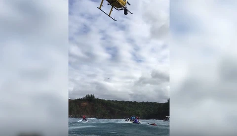 Event Organisers Use Helicopter to Knock an Uninvited Drone Out of the Sky