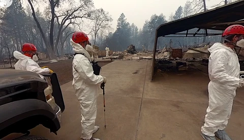Harrowing 360-Degree Footage of California Camp Fire Aftermath