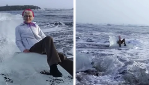 Grandmother Swept Out to Sea After Posing for Picture on 'Ice Throne'