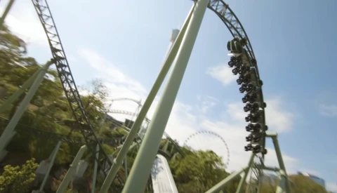 Drone Pilot Uses Custom-Built Racing Drone to Capture Fast-Action Footage of Rollercoaster in Motion