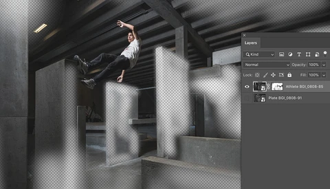 How a Photoshop Noob Composited This Series of Action Photos