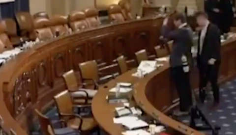 Reuters' Photojournalist Caught Taking Pictures of Documents at Trump's Impeachment Hearing
