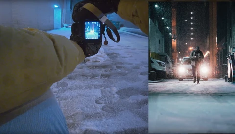 First-Person Street Photography in a Blizzard