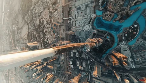 Check Out This Impressive Drone Diving Video off the Tallest Building in the World