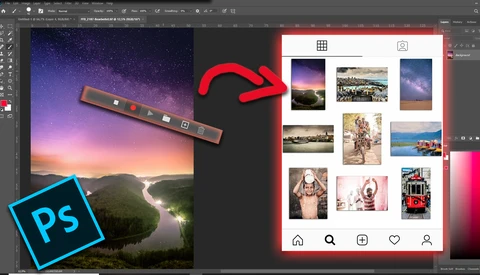 Quickly Create Your Unique Instagram Gallery by Using Actions in Photoshop