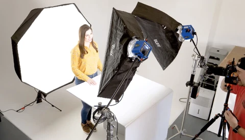 Using Three Light Setup for the Perfect White Background Headshot