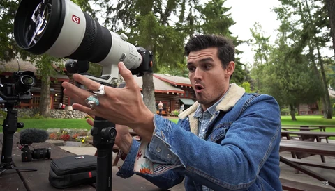 What Happens When You Put a Mega-Size Lens on a Gimbal and Shoot Video?