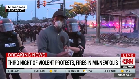 Minneapolis State Patrol Arrest CNN Correspondent and Crew Live on Air