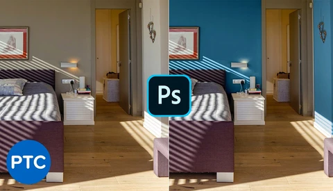 Two Ways to Change the Color of a Wall in Photoshop
