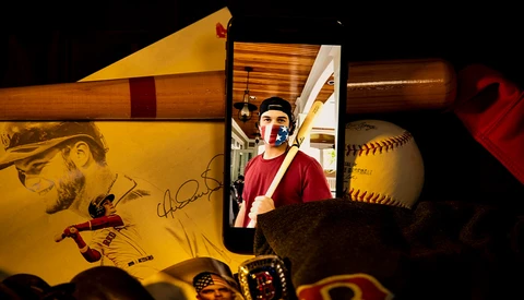 Remote FaceTime Portraits With Boston Red Sox Players
