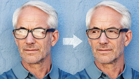 How to Remove Glare From Glasses Using Photoshop