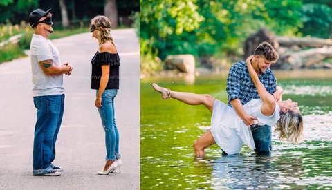 This Photographer Set up a Blind Date Photoshoot: Subjects Meet for the First Time and Pose Together