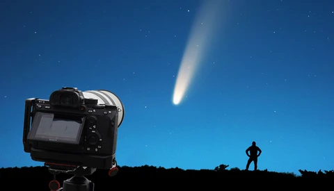 Planning, Photographing, and Editing a Telephoto Lens Comet Neowise Photo