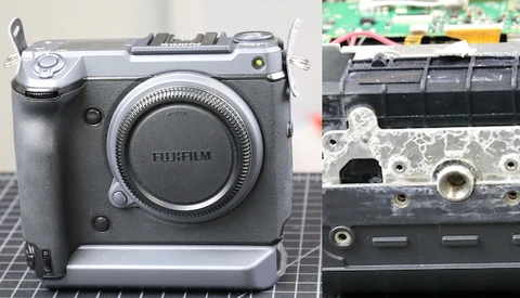 Taking Apart a $10,000 Mirrorless Fuji Camera Damaged by Saltwater