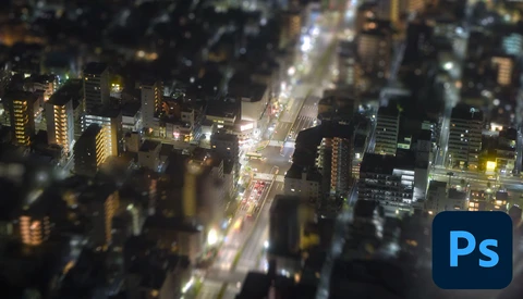 Edit an Aerial View Toy Town Tilt-Shift Effect in Photoshop CC
