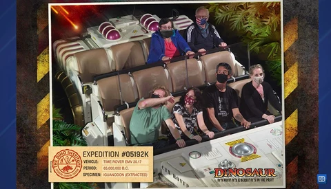 Disney World Has Been Photoshopping Masks on Guests in Ride Photos